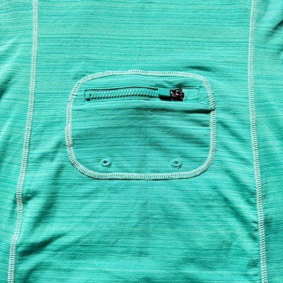 Athleta Teal Sleeveless Half Zip Active Top Size S - Picture 4 of 8